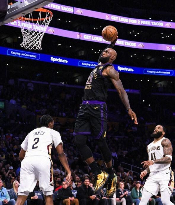 三连胜！东契奇27+10+7，詹姆斯21分，湖人末节发力110-101鹈鹕